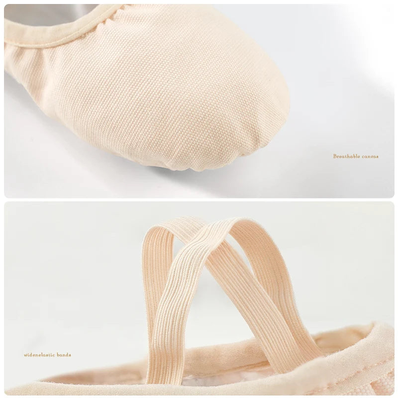 Women Ballet Dance Shoes Split Soft Sole Kids Girls Ballet Slippers Professional Elastic Ballet Shoes Ballerina Dance Slippers