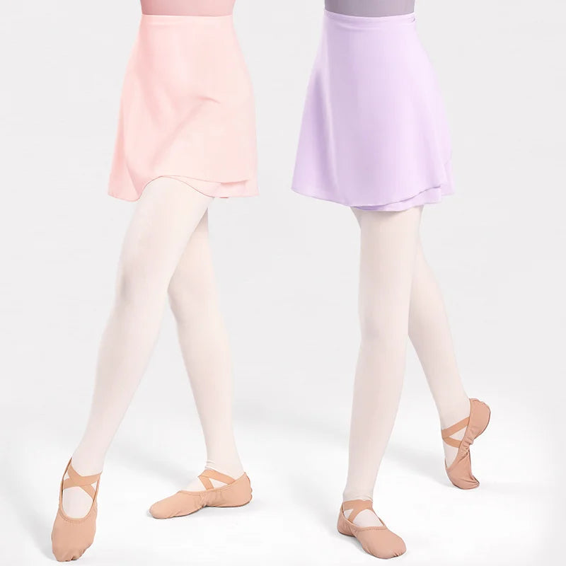 Women Ballet Dance Skirt Wrap Ballet Skirts Adult Chiffon Dance Training Skirt Tie Up Ballet Short Tulle Skirts gtooza.com