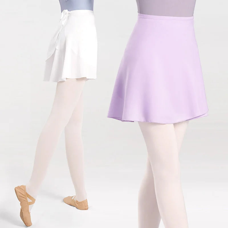 Women Ballet Dance Skirt Wrap Ballet Skirts Adult Chiffon Dance Training Skirt Tie Up Ballet Short Tulle Skirts gtooza.com