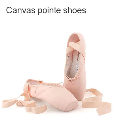 Women Ballet Pointe Shoes Professional Girls Satin Pink Ballerina Shoes With Silicone Toe Pad Kids Girls Ballet Shoes