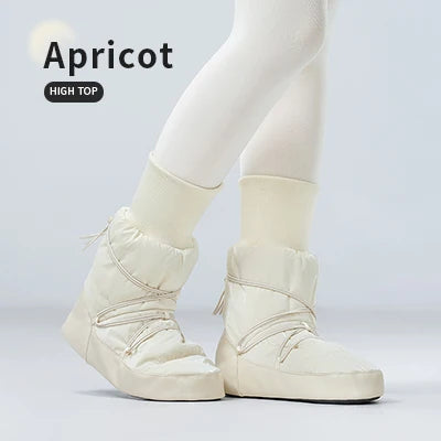 Women Ballet Shoes Dance Boots Girls Indoor Anti-slip Boots High Top Boots Warm up Training Shoes Winter Ballerina Booties gtooza.com