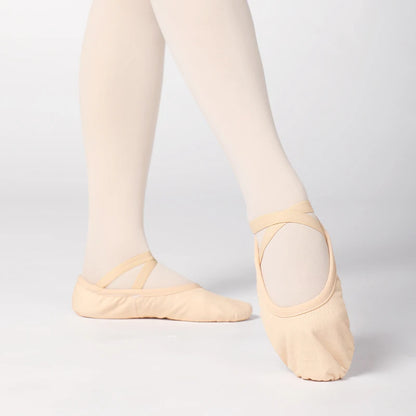 Women Ballet Shoes Girls Ballerina Soft EVA Sponge Insole Dance Shoes Stretch Canvas Ballet Slippers