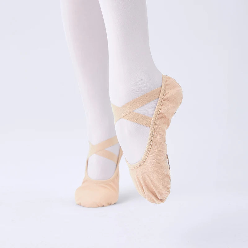 Women Ballet Shoes Girls Ballet Slippers Soft Sole Elastic Dance Shoes Professional Dance Training Shoes Fitness Yoga shoes