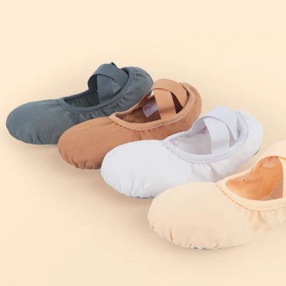 Women Ballet Shoes Girls Ballet Slippers Soft Sole Elastic Dance Shoes Professional Dance Training Shoes Fitness Yoga shoes