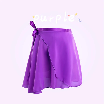 Women Ballet Skirts Lace-up Chiffon Skirts Dance Skirts Adults Girls Leotards Skirt Ballet Practice Dancing Miniskirts Tutu