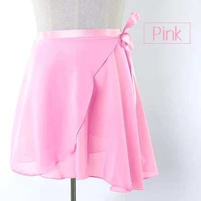 Women Ballet Skirts Lace-up Chiffon Skirts Dance Skirts Adults Girls Leotards Skirt Ballet Practice Dancing Miniskirts Tutu