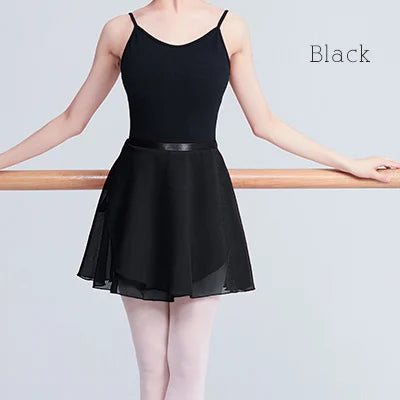 Women Ballet Skirts Lace-up Chiffon Skirts Dance Skirts Adults Girls Leotards Skirt Ballet Practice Dancing Miniskirts Tutu