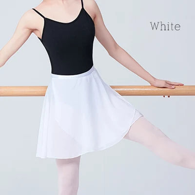 Women Ballet Skirts Lace-up Chiffon Skirts Dance Skirts Adults Girls Leotards Skirt Ballet Practice Dancing Miniskirts Tutu