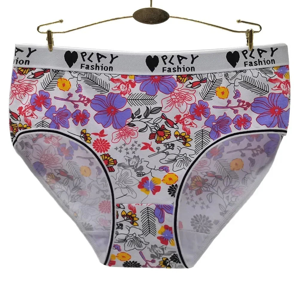 PC Women Briefs Cotton Panties Plus Size Underwear Woman Knickers Lady Ling