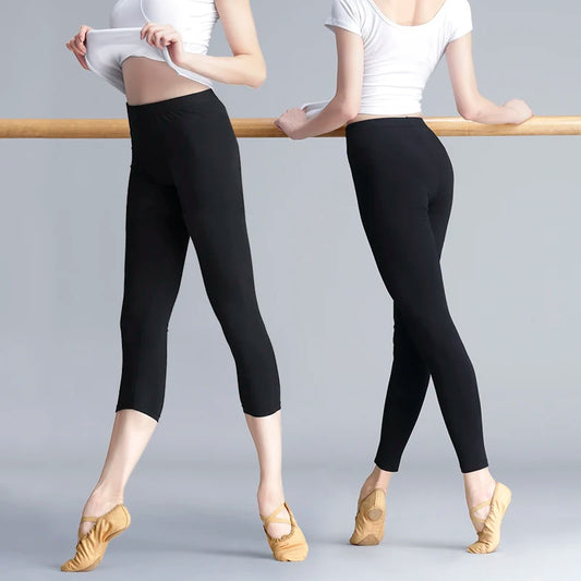 Women Cotton Ballet Pants Leggings Dancing Gymnastics Trousers Bodybuilding Daily Pants  Ballerina