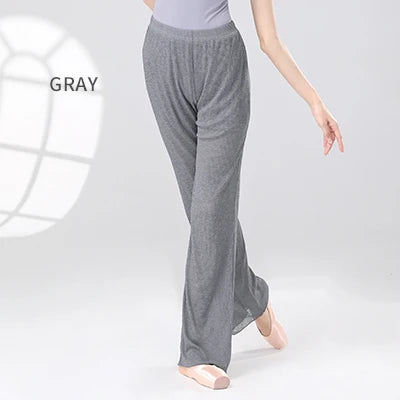 Women Dance Flared Pants Modal Dance Bell-bottom Trousers With Lined Classical Dancing Practice Pants Double-layer Long Pants gtooza.com