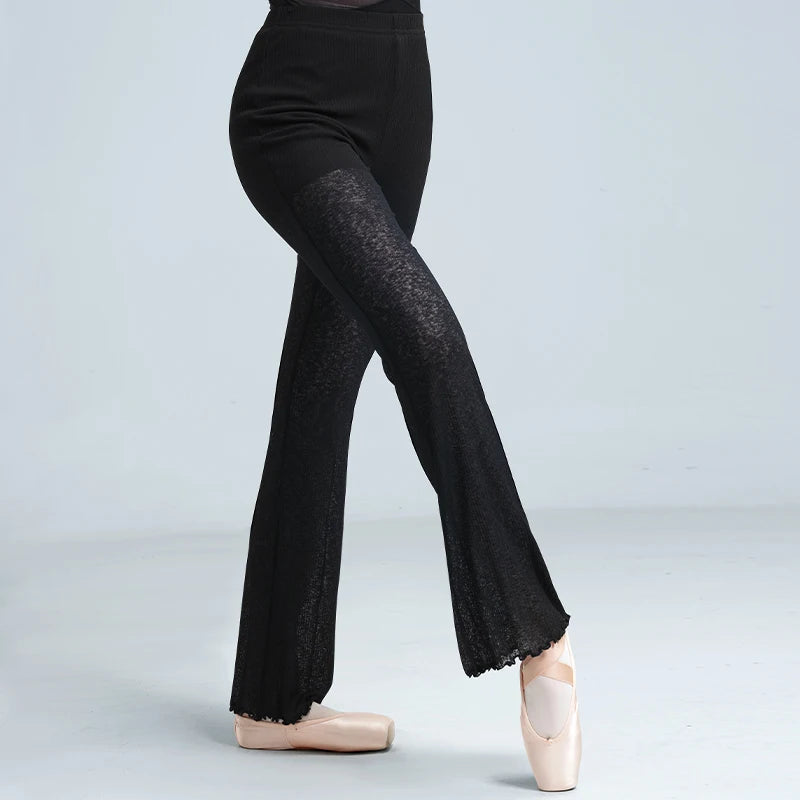 Women Dance Flared Pants Modal Dance Bell-bottom Trousers With Lined Classical Dancing Practice Pants Double-layer Long Pants gtooza.com