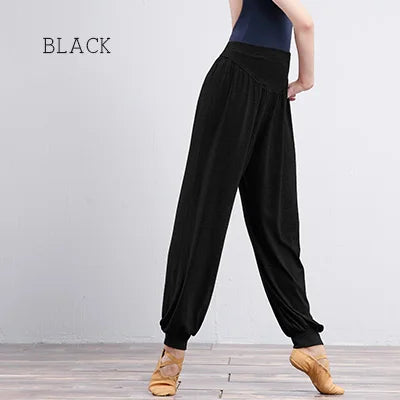 GtoozaWomen Dancing Pants Yoga Full Length Pants High Waist Loose Jogging Trousers Ladies Gym Exercises Men Women Bloomers gtooza.com