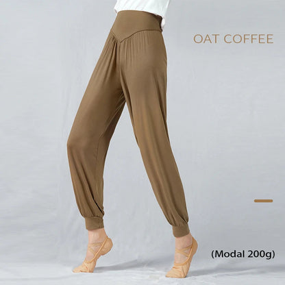 GtoozaWomen Dancing Pants Yoga Full Length Pants High Waist Loose Jogging Trousers Ladies Gym Exercises Men Women Bloomers gtooza.com