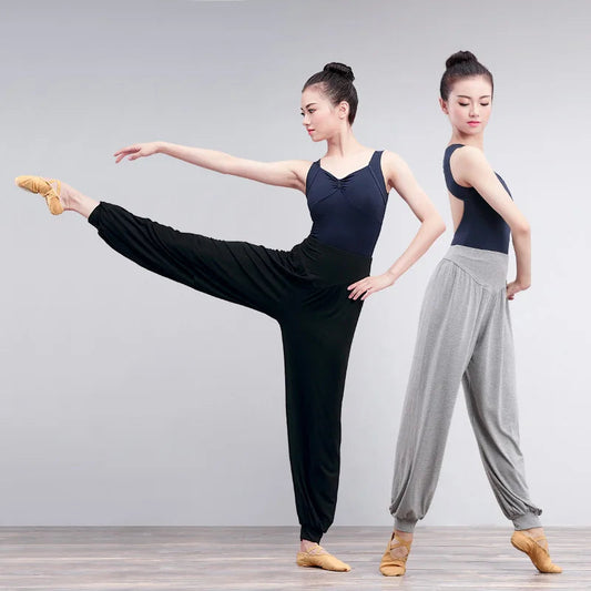 GtoozaWomen Dancing Pants Yoga Full Length Pants High Waist Loose Jogging Trousers Ladies Gym Exercises Men Women Bloomers gtooza.com