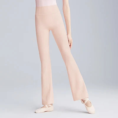 Women Girls High-waisted Flared Pants Flare Trouser Stretchy Gymnastics Fitness Pants Sun Protection Ballet Dance Pants gtooza.com