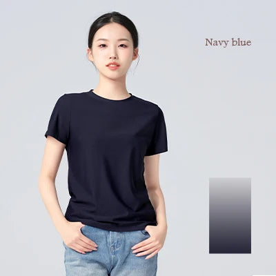 Women Quick-dry T-shirts Modern Dance Costumes Short-Sleeved Yoga Sport T-shirts Adult Teen Stretch Gymnastics Tops gtooza.com