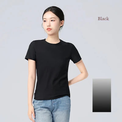 Women Quick-dry T-shirts Modern Dance Costumes Short-Sleeved Yoga Sport T-shirts Adult Teen Stretch Gymnastics Tops gtooza.com