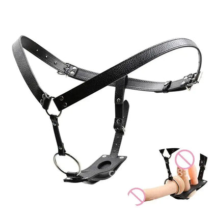 Women's Chastity Pants Strap On Anal Plug Adult Games BDSM Harness Fetish Sex Belts Couples with Toys  18+ Plug Dildo Butt