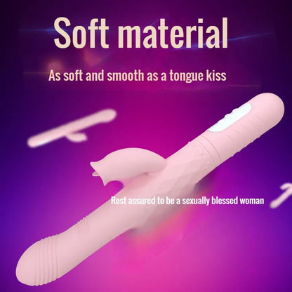 GtoozaWomen's retractable tongue licking heating swing rotary charging vibratory massage stick adult products gtooza.com