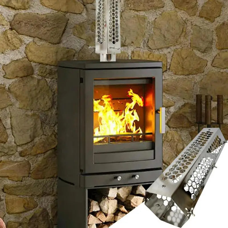 PC Wood Stove Chimney Pipe Hexagonal Stainless Steel Outdoor Stove Flue Pip