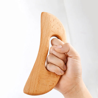 PC Wooden Gua Sha Tool Manual Massage Scraper  Lymphatic Drainage Slimming