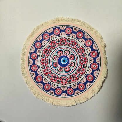 PCWoven flower Persian carpet small coaster wholesale merchants cheap mouse