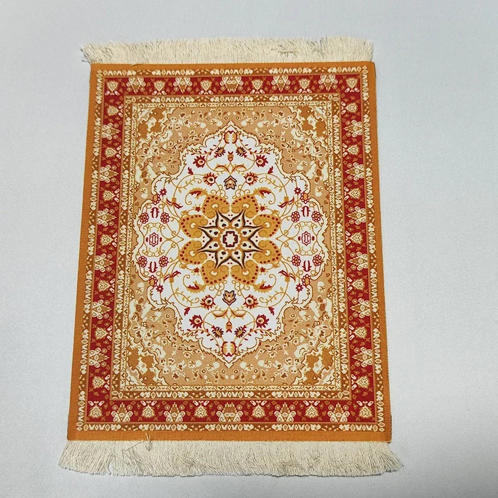 PCWoven flower Persian carpet small coaster wholesale merchants cheap mouse