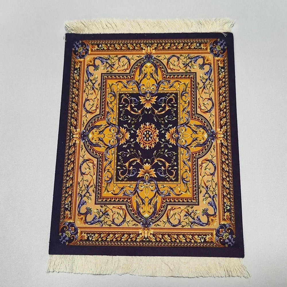 PCWoven flower Persian carpet small coaster wholesale merchants cheap mouse