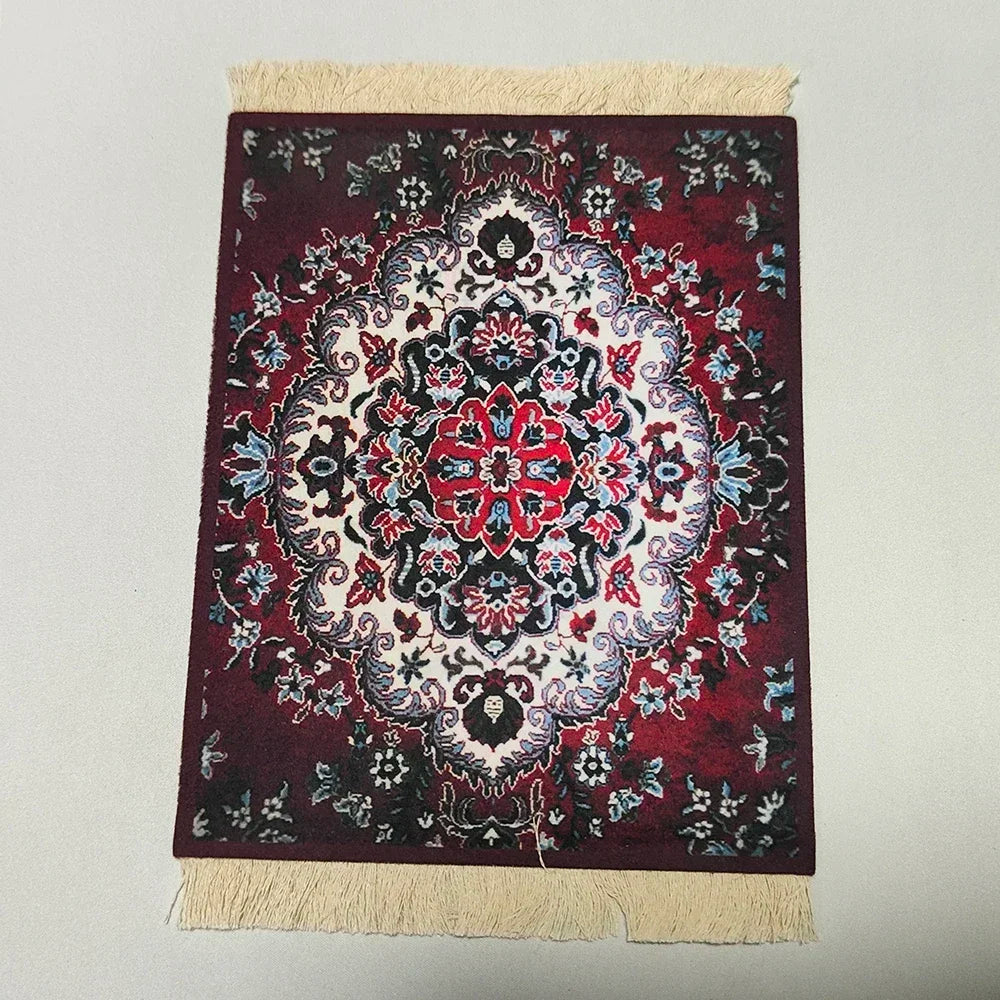 PCWoven flower Persian carpet small coaster wholesale merchants cheap mouse