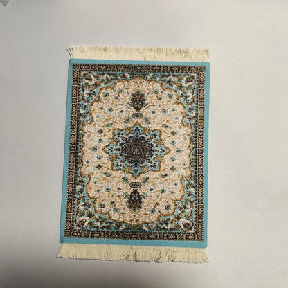 PCWoven flower Persian carpet small coaster wholesale merchants cheap mouse