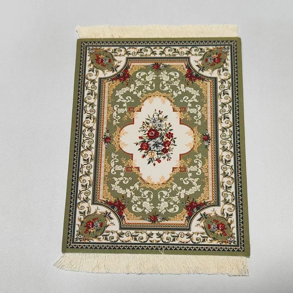 PCWoven flower Persian carpet small coaster wholesale merchants cheap mouse