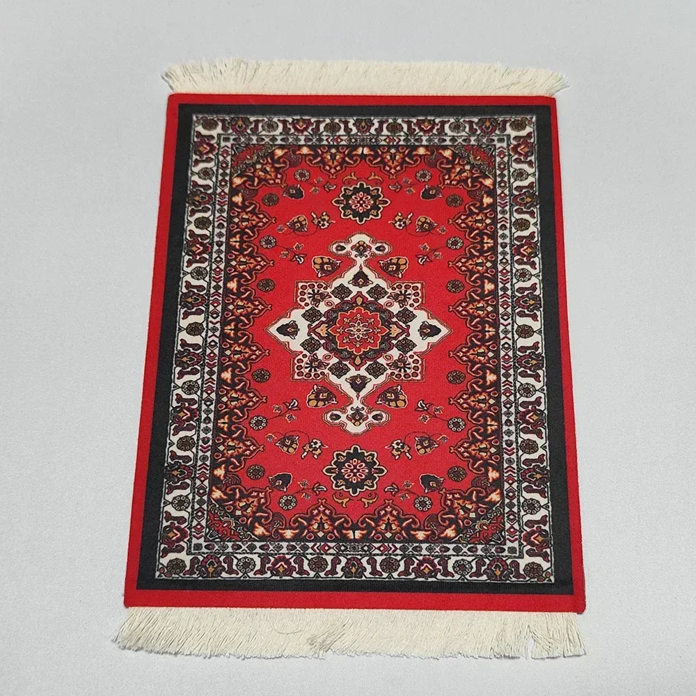 PCWoven flower Persian carpet small coaster wholesale merchants cheap mouse