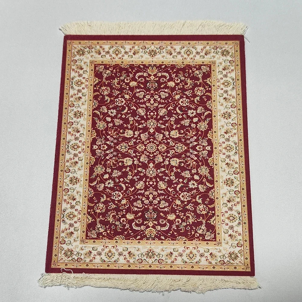 PCWoven flower Persian carpet small coaster wholesale merchants cheap mouse