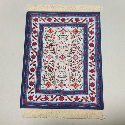 PCWoven flower Persian carpet small coaster wholesale merchants cheap mouse