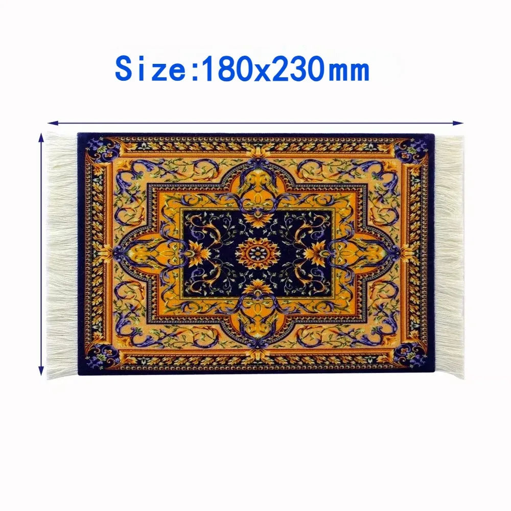 PCWoven flower Persian carpet small coaster wholesale merchants cheap mouse