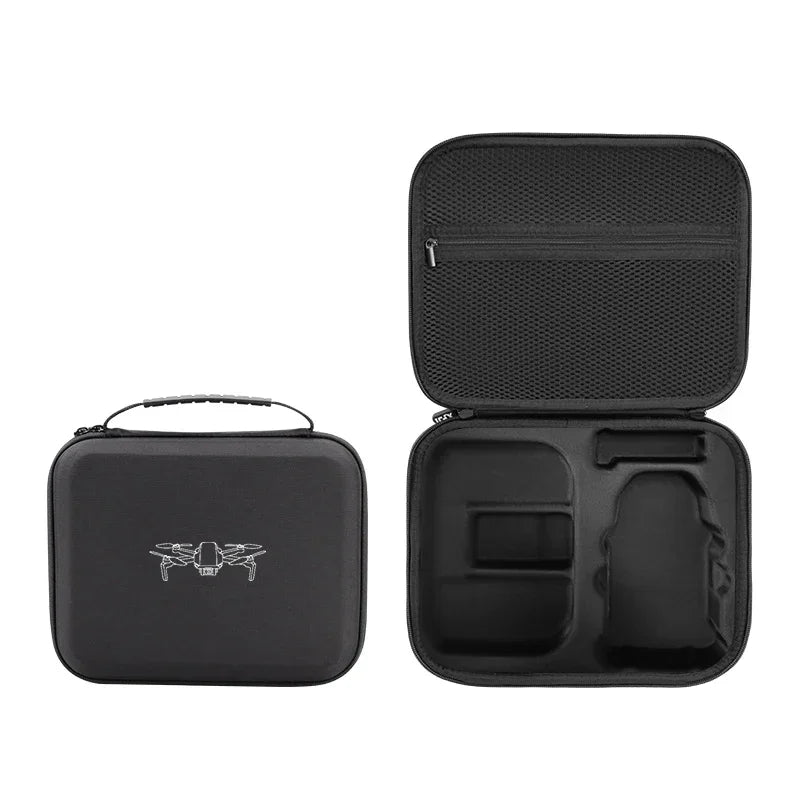 XFJI Storage Bag Protective Carrying Case PU Leather Drop-resistant Handbag  DJI Mini 4K/Mini 2 Drones Controller Accessories