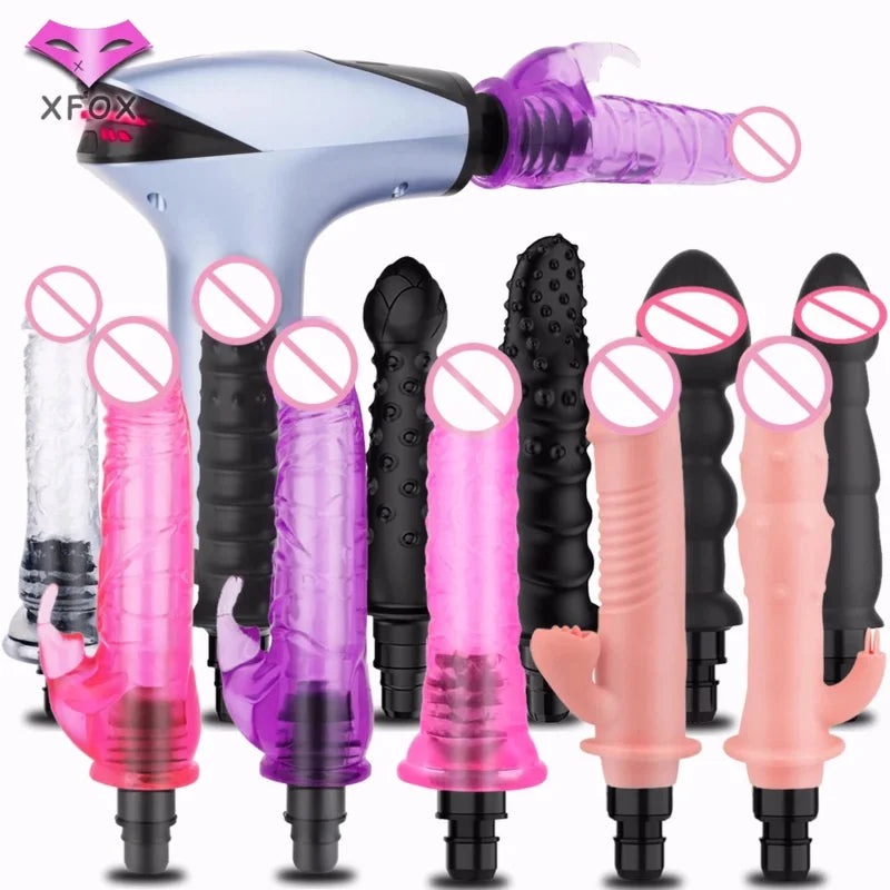 Gtooza_XFOX Adult Massage  Women Machine   Vaginal  Strike Sex Toy Fascial gun Crystal Head gtooza.com