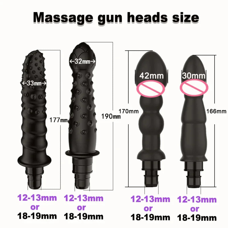 Gtooza_XFOX Adult Massage  Women Machine   Vaginal  Strike Sex Toy Fascial gun Crystal Head gtooza.com