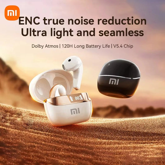 PCXIAOMI Q13 Bluetooth 5.4 Earphones ENC Noise Reduction Earbuds TWS Gaming