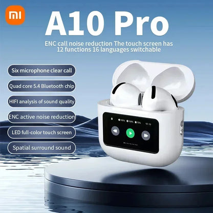 PCXIAOMI TWS Wireless Earphone A10 Pro ENC Noise Canceling Bluetooth5.4 Hea