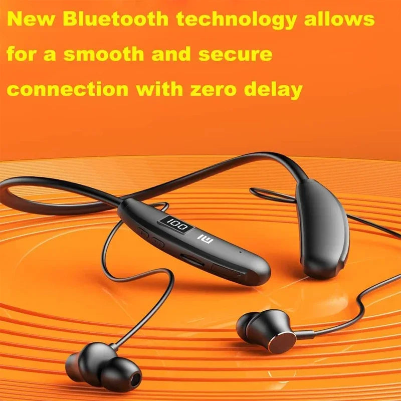 PCXIAOMI Wireless Headphones 200 Hours Playback Bluetooth Earphone Neckband