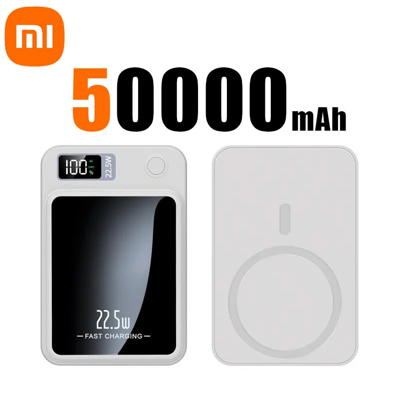 PC Xiaomi 100000mAh Wireless Magnetic Power Bank Super Fast Charging Ultra Capacity Digital External Battery Power Bank For Iphone