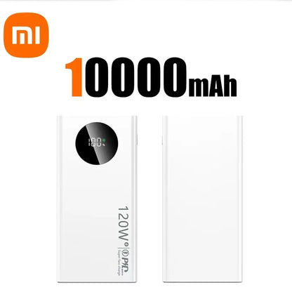 PC Xiaomi 120W 50000mAh High Capacity Power Bank Fast Charging Powerbank Portable Battery Charger For iPhone Samsung Huawei 2024