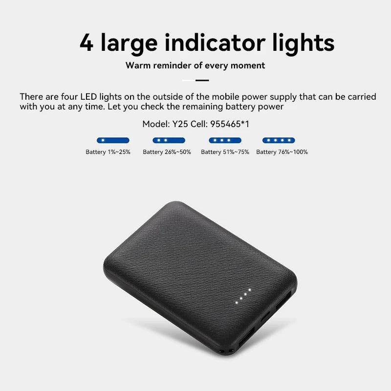 PC Xiaomi 20000mah Ultra-thin Mini Heating Power Bank Portable USB Fast Charging External Battery Pack For Heating Vest Jacket