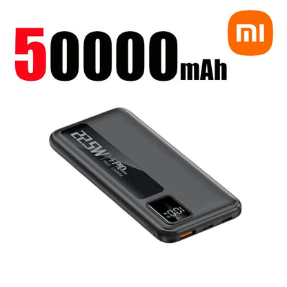 PC Xiaomi 50000mAh Large Capacity Super Fast Charging Power Bank Portable Charger Battery Pack Powerbank  iPhone Huawei Samsung