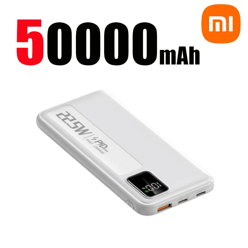 PC Xiaomi 50000mAh Large Capacity Super Fast Charging Power Bank Portable Charger Battery Pack Powerbank  iPhone Huawei Samsung