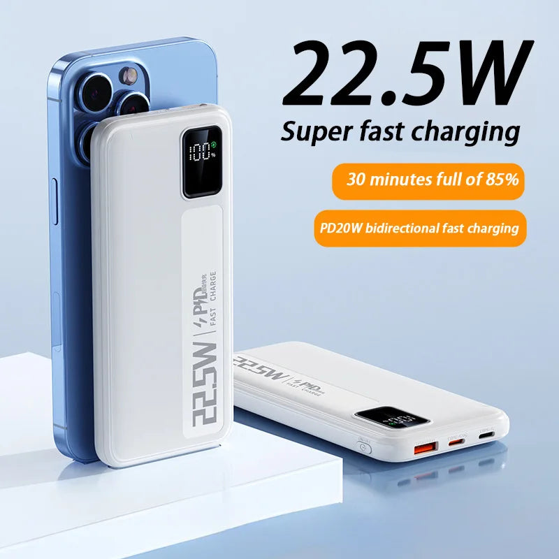 PC Xiaomi 50000mAh Large Capacity Super Fast Charging Power Bank Portable Charger Battery Pack Powerbank  iPhone Huawei Samsung