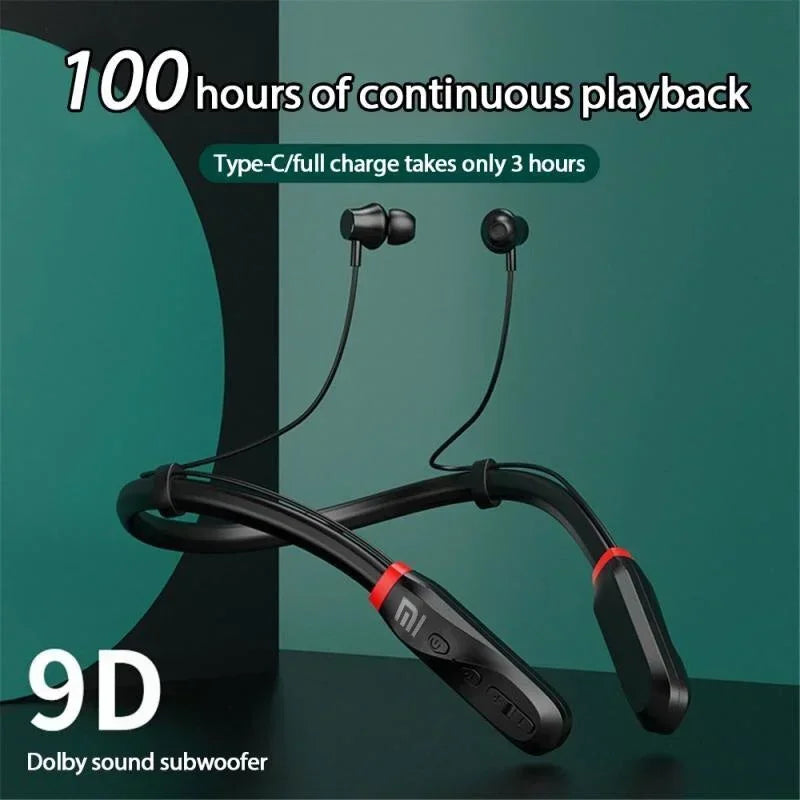 PCXiaomi I35 Wireless Bluetooth Earphones 200 Hour Play Neck Hanging Runnin