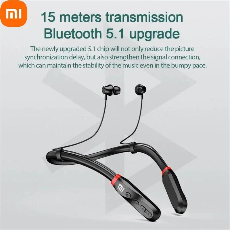 PCXiaomi I35 Wireless Bluetooth Earphones 200 Hour Play Neck Hanging Runnin